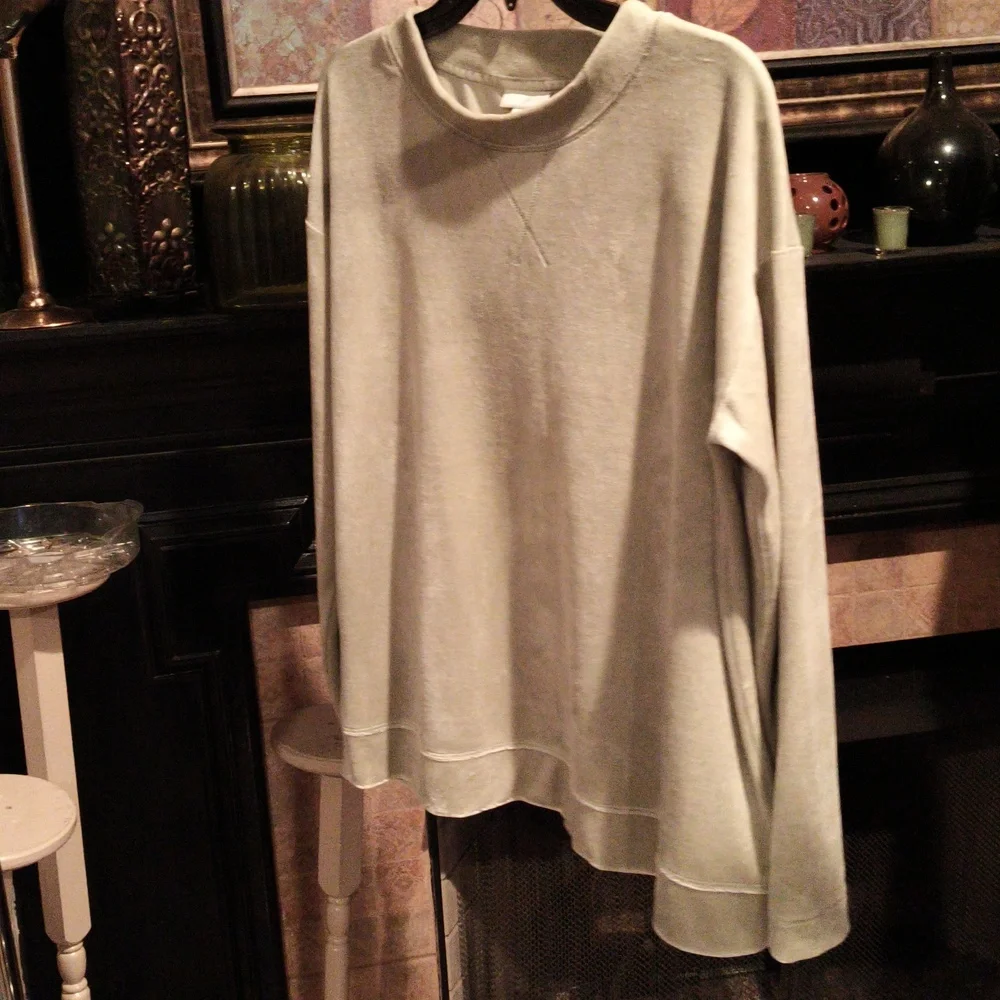 FINAL PRICE NWT J. Jill Sage Smoke Green Top Size Medium - Picture 3 of 9